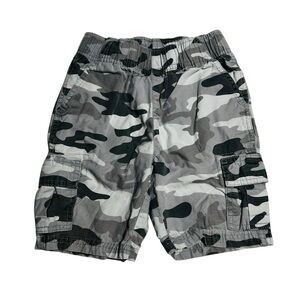 The Children's‎ Place Camouflage Cargo Shorts - Black and Gray